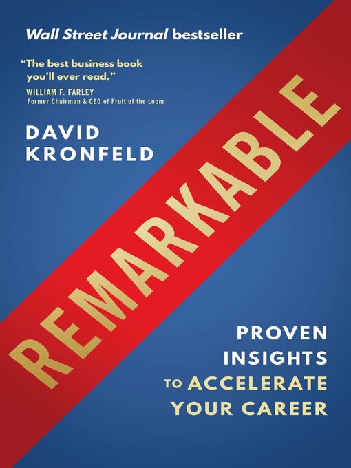 Title details for Remarkable by David Kronfeld - Available